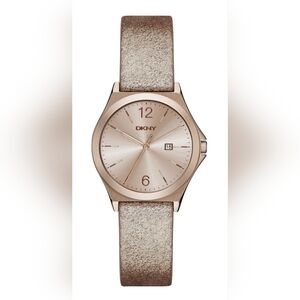 DKNY Parsons Leather Strap Watch